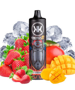 KK Energy 2 Mango Strawberry Ice 8000 Hơi - Loại Pod Dùng một Lần Sạc Được