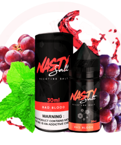 Nasty Salt Bad Blood - 30ml Hương Vị Việt Quất Nho Đen Lạnh Đặc Biệt