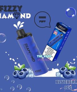 Fizzy Diamond 10000 puff 5% - Blueberry Aloe - Vị Việt Quất Nha Đam