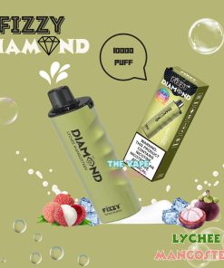 Fizzy Diamond 10000 puff 5% - Lychee Mangosteen - Vị Vải Măng Cụt