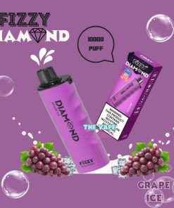 Fizzy Diamond 10000 puff 5% - Grape Melon Ice- Vị Nho Dưa Gang Lạnh