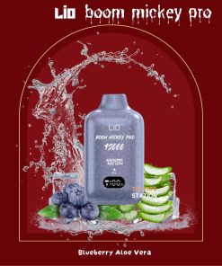 Lio Mickey Pro 12000 puff 5% - Blueberry Aloe Vera - Vị Việt Quất Nha Đam
