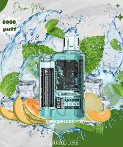BoAce Drum Max 8000 puff 5% - Melon Ice - Vị Dưa Lưới Lạnh