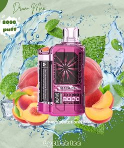 BoAce Drum Max 8000 puff 5% - Peach Ice - Vị Đào Lạnh