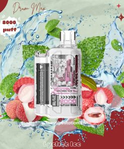BoAce Drum Max 8000 puff 5% - Lychee Ice- Vị Vải Lạnh