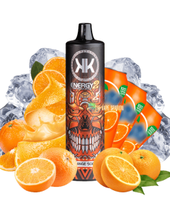 KK Energy 2 Orange Soda 8000 Hơi - Loại Pod Dùng một Lần Sạc Được