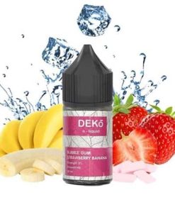 Juice Deko Kẹo Cao Su Dâu Chuối Saltnic 30ni, 30ml: Berrylicious Bubblegum - Hương vị kẹo cao su dâu chuối ngọt ngào