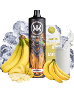 KK Energy 2 Banana Milk 8000 Hơi - Loại Pod Dùng một Lần Sạc Được