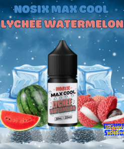 Tinh Dầu Salt Nosix Max Cool - Lychee Watermelon - Vị Vải Dưa Hấu (35mg-60mg)