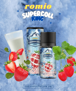 Tinh Dầu Romio Super Cool – Strawberry Yogurt- Vị Sữa Chua Dâu Lạnh 35mg/50mg