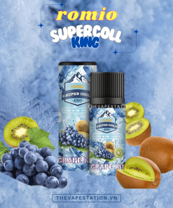 Tinh Dầu Romio Super Cool – Grape Kiwi- Vị Nho Mix Kiwi Lạnh 35mg/50mg