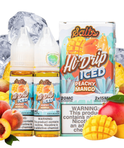 Hi Drip Iced Mango Peach Salt Nic 30ML - Món Quà Nhiệt Đới Xoài Đào Lạnh