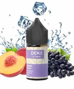 Juice Deko Nho Đào Saltnic 30ni, 30ml: Peachy Grape - Sự kết hợp độc đáo giữa nho và đào