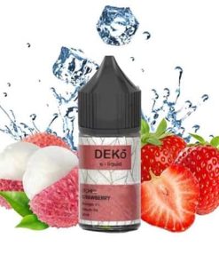 Juice Deko Vãi Dâu Tây Saltnic 30ni, 30ml: Tangy Strawberry Burst - Vị dâu tây chua ngọt và tươi mát.