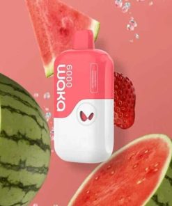 Relx MB6000 WAKA SoMatch Strawberry Watermelon- Dâu Mix Dưa Hấu Lạnh - Pod 1 Lần Sạc- 6000 Hơi