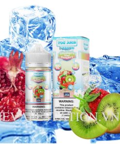 POD JUICE SYNTHETIC STRAWBERRY KIWI POMBERRY (100ML) - DÂU TÂY KIWI & LỰU ĐỎ LẠNH
